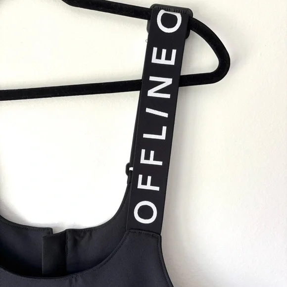 Offline by Aerie Chillside Collection Black Ski Snowboard Overalls Pant Bib - Picture 4 of 14